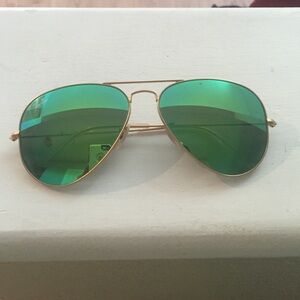 Green RayBan aviators
